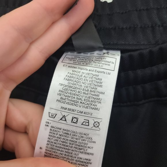 Adidas Tango Tape Clubhouse Pants - Black/Red Soccer Football Track Suit - Picture 9 of 10